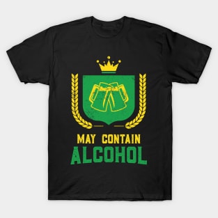 May Contain Alcohol Funny St Patricks Day T-Shirt